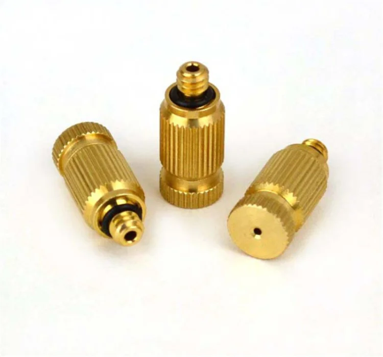 
15-100 Degree Brass Water Fine Mist Spray Nozzle Mist Cooling Nozzle 