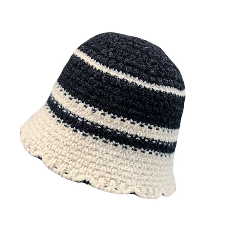 New Keep Warm In Autumn And Winter Knitting Fisherman Crochet Bucket performance Hat For Women