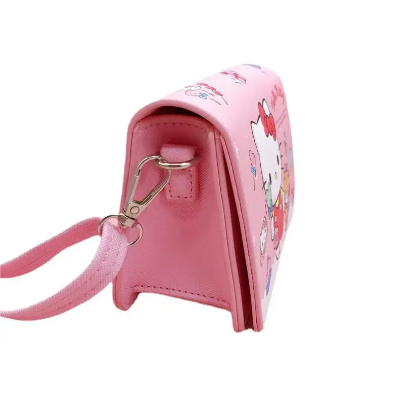 Cartoon Sanrios Crossbody Bags Cinnamorolls Kuromis Melodies Girls Messager Bag Zipper Lanyard Decor Love My Kitties Bags