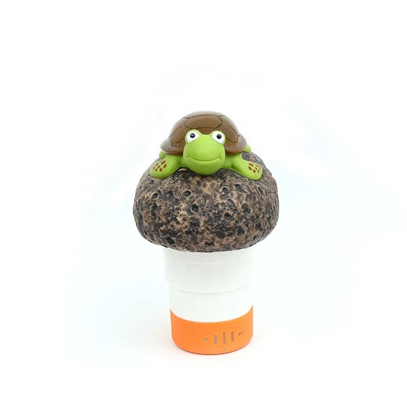
Turtle with Stone Floating Pool Chemical Chlorine Feeder Pool Chlorine Dispenser Floating Chlorine Tablet Dispenser 