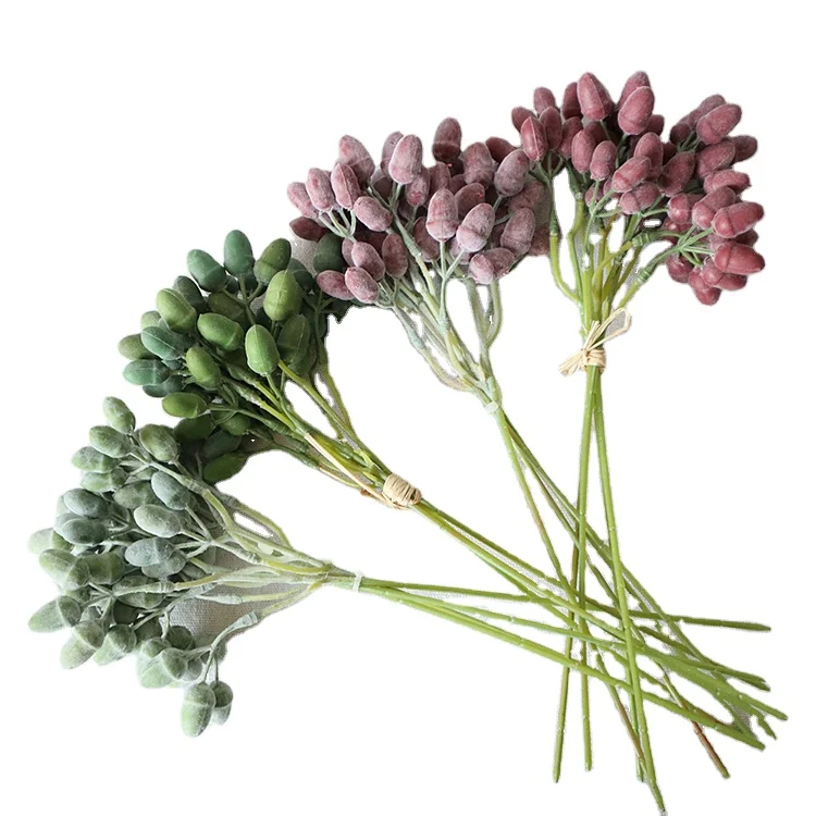 MSFAME Artificial real touch berries hot sale Christmas berry wreath authenticity