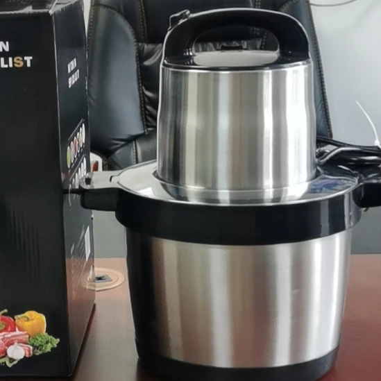 Электрический измельчитель для мяса из нержавеющей стали, 6 л, 1500 Вт