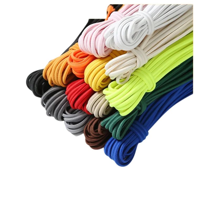 High Elastic Rope Custom 1mm 4mm 5mm 8mm 10mm 20mm Heavy Duty Bungee Cords Garment Luggage Hair Ties Fancy Elastic Bungee Cord