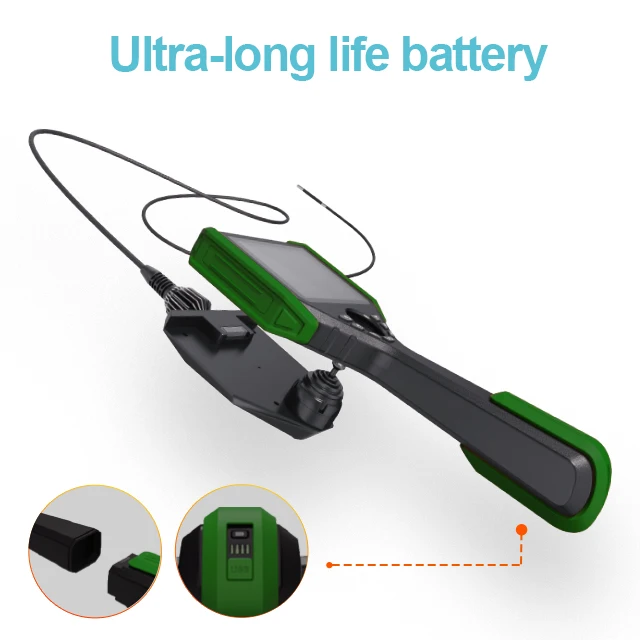 720P High Resolution Camera Portable Snaked Borescope with 1.5M Testing Cable 360 Degree Rotation 5 inch LCD