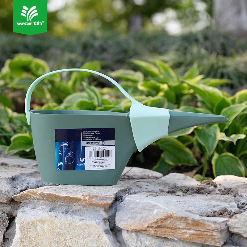  China Wholesale Modern Indoor 1.2 L Green Plant Plastic Garden Watering