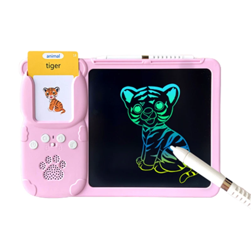 Surprise Price Enlightenment 112 Cards Talking Flash Cards Writing Toys Drawing Handwriting Lcd Writing Board FREE design