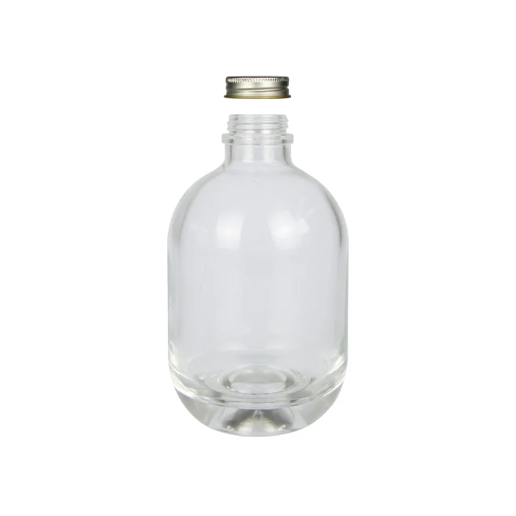 Wholesale Liquor Glass Bottle Supplier Food Grade 750ml Round Glass Bottle for Whiskey Rum Gin