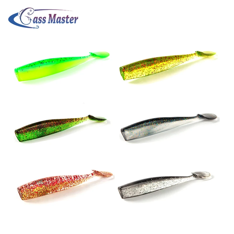 Bass master Fishing soft bait lures 100mm 7.7g Soft Plastic Shad Worm lures Carp Artificia Wobblers pesca lure