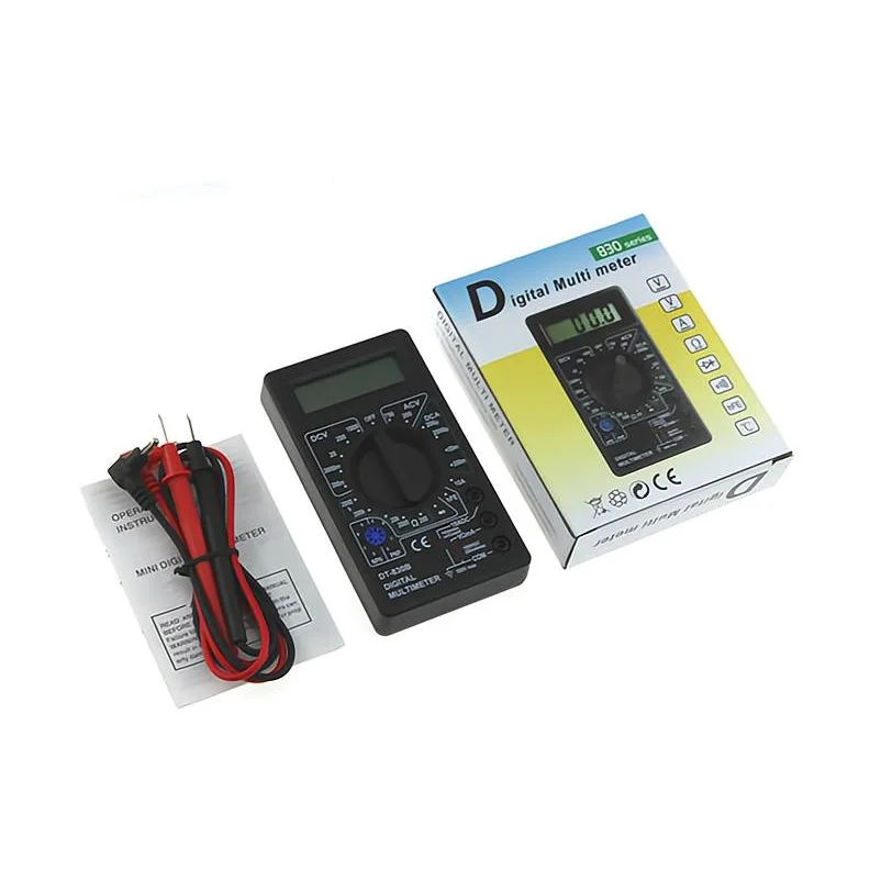 Цифровой мультиметр DT830B портативный электрический счетчик измеряет напряжение