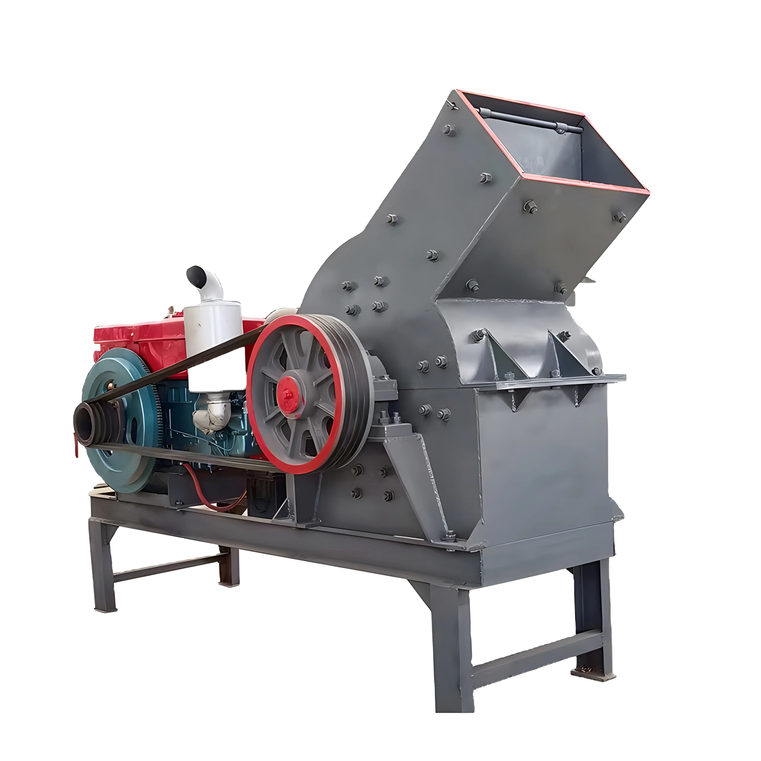 400*600 hammer sand making machine Small mobile sand making machine Hammer crusher Concrete granite construction waste crusher