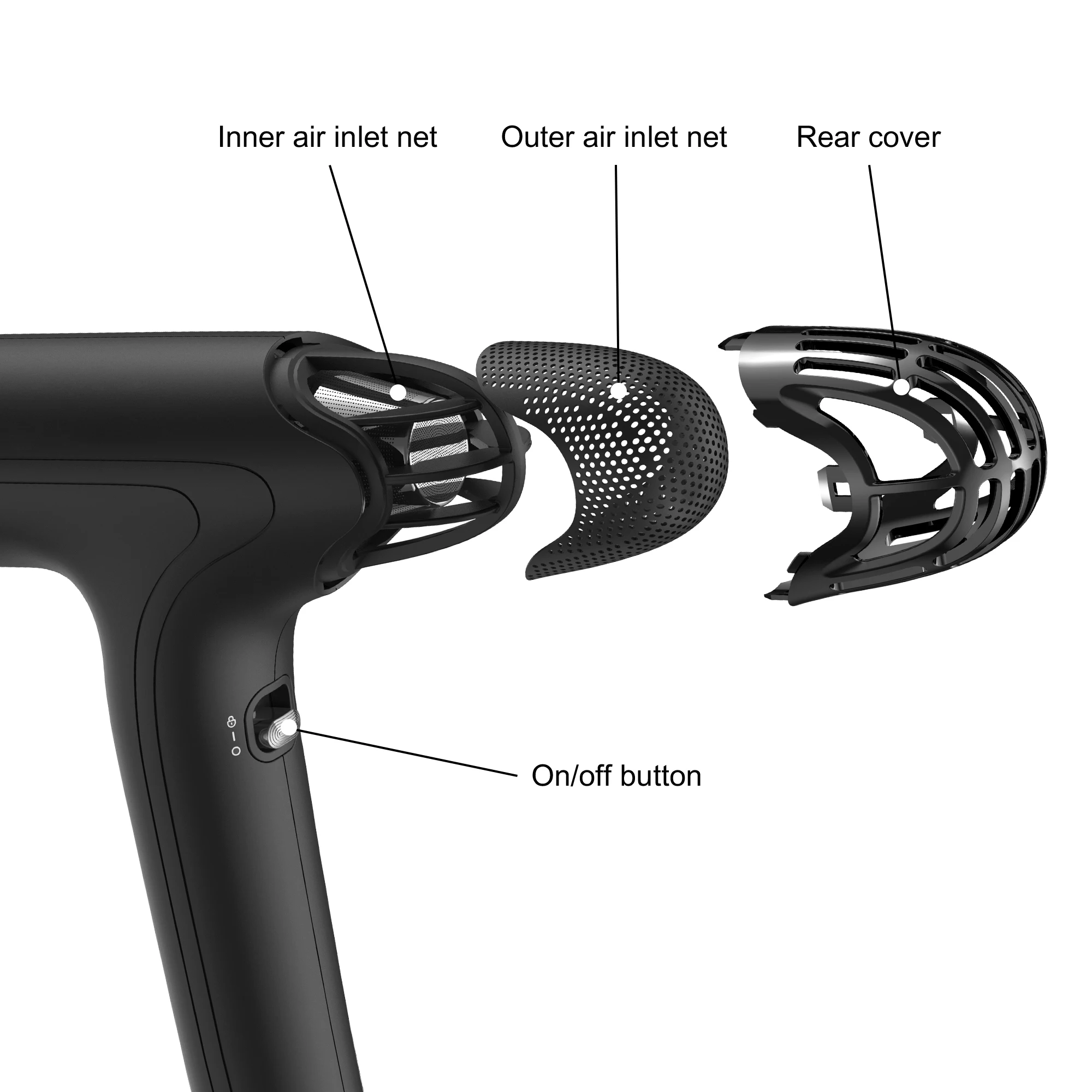 High Speed 110000 RPM BLDC Negative Ion Brushless Motor Ionic Flight Smart Hair Dryer for Household with Self Clean Function