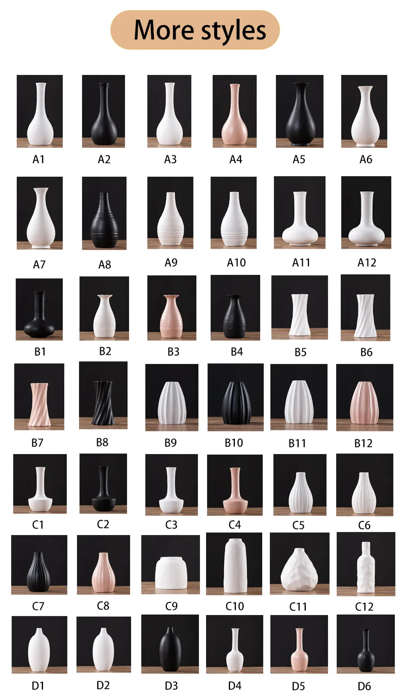 Custom Modern Nordic Style Creative Gift Home Decoration Mini Ceramic Vase