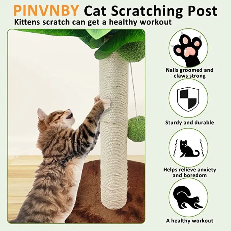 Cat Scratching Post Sisal Cat Scratching Board Cat Climbing Tree for for Large Adult and Kittens