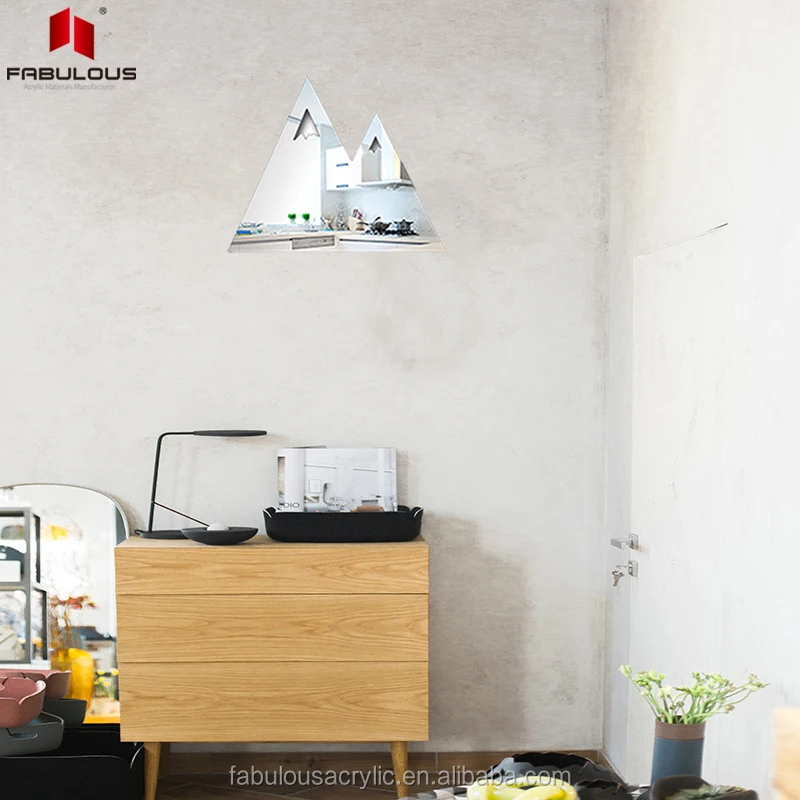 Современный дизайн 1 мм пластиковые настенные зеркальные листы акриловые односторонние настенные декоративные стеклянные зеркала