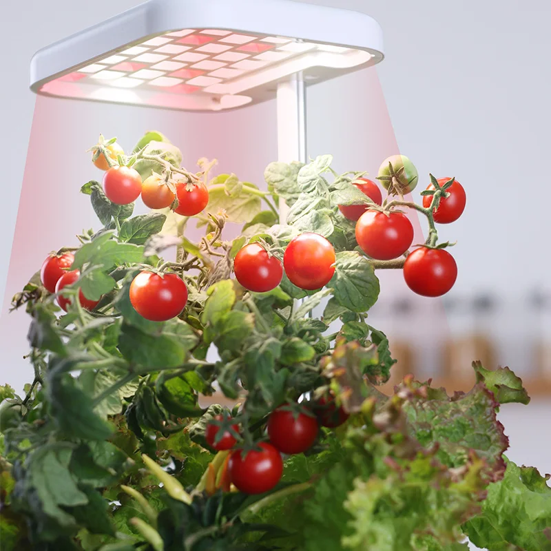 Hydroponics Growing System 4 Pods Indoor Garden Plant Germination Kit with Full-Spectrum Grow Light,Height Adjustable