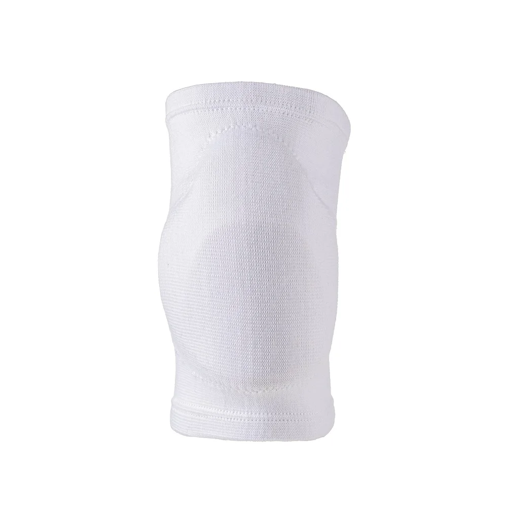 Hot selling black white custom color compression soft breathable stretch volleyball knee pad support