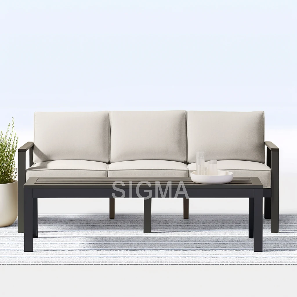Contemporary Comfort: Aluminum Outdoor Sofas for Relaxation Luxurious and Comfortable Sofa Collection