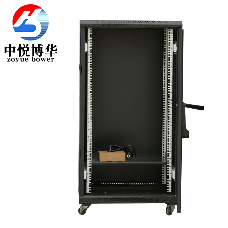 Floor Standing rack  Cabinet 9u 16u 42u center server data entry 19 inch glass door server data rack network cabinet
