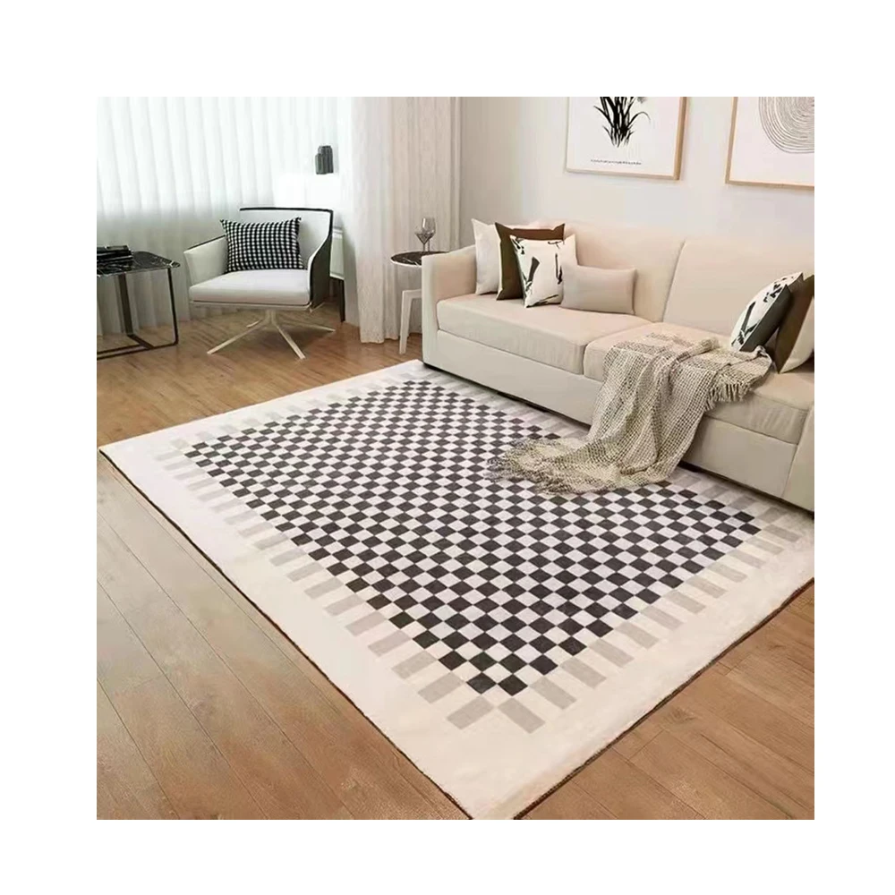 Rectangle Hand Knotted Rugs Luxury Living Room Carpet Large rugs home decorative Household Sheepskin Rugs