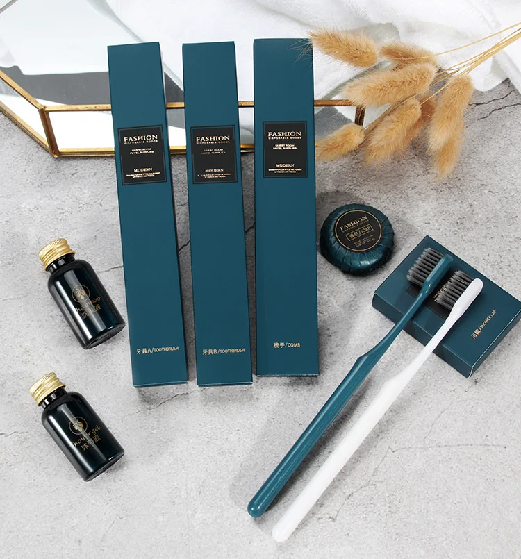 SANHOO Customized Size One-time Soap with Pleated Wrapped Eco-friendly Hotel Amenities Set