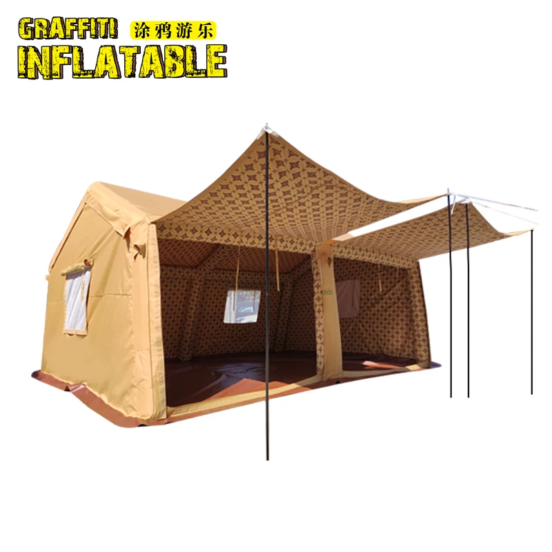 AIR Tight Waterproof Inflatable Family Camping Recreation Tent W/Pump