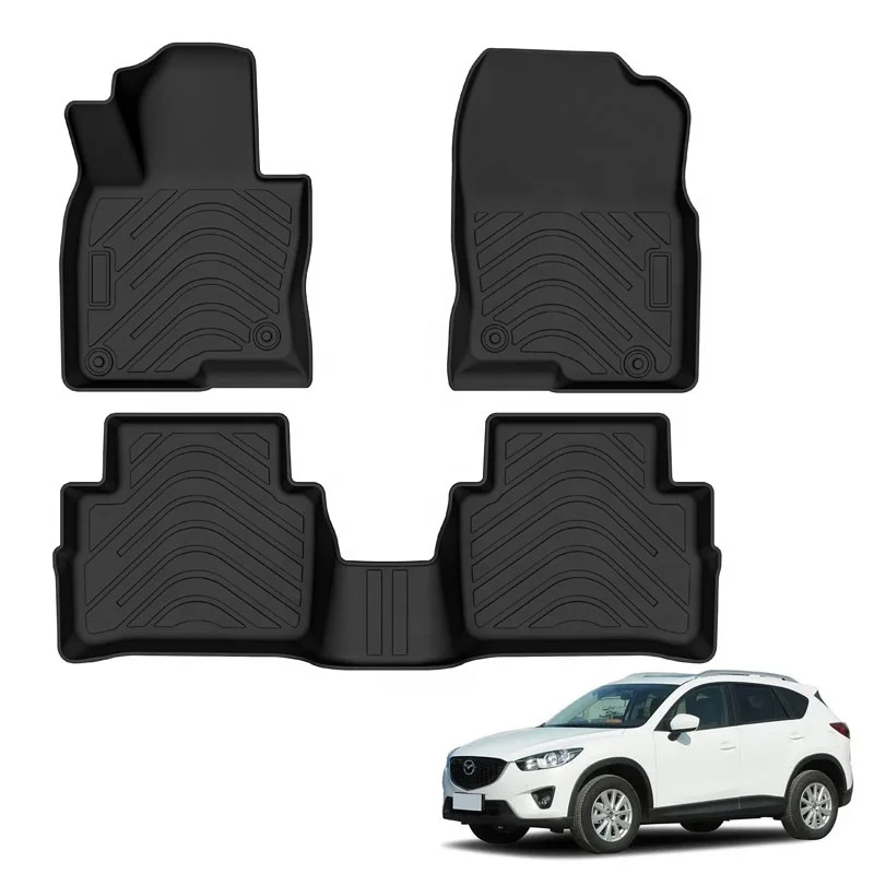 TPE car floor liner carpet car floor mats for Mazda CX5 Waterproof Non Slip Floor Mat TPE cx-5 Car Accessories