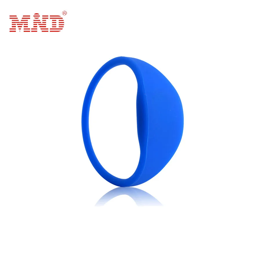 Custom Logo Silicone Sports Wristbands RFID Silicone Rubber Bracelets RFID Festival Wristband Waterproof NFC Passive Bracelet