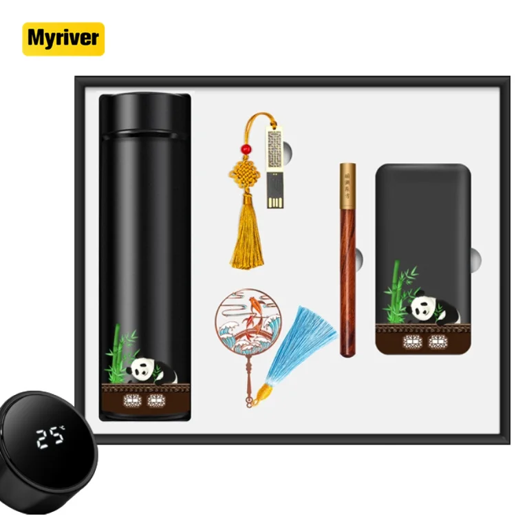 Myriver Custom Wholesale Logo A5 Journal Binder Notebook Writing Pads Planner Pu Leather Diary Gift Set For College