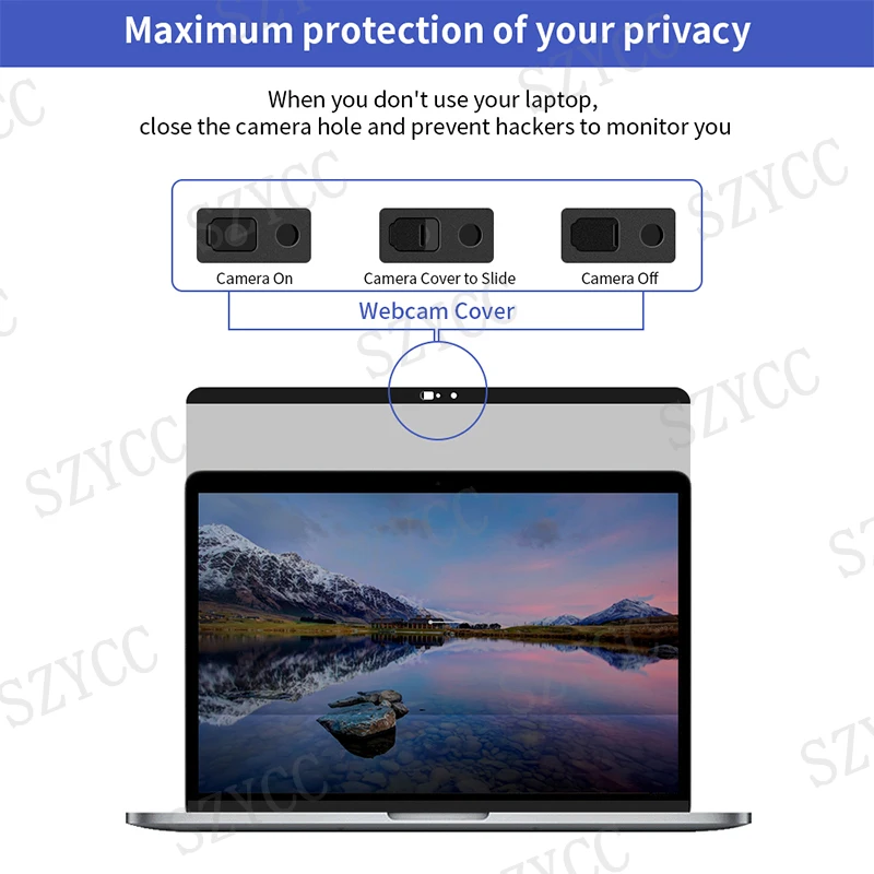 New Products Anti Spy Magnetic Removable Privacy Screen Protector With Webcam For Macbook Pro 13.3 Inch