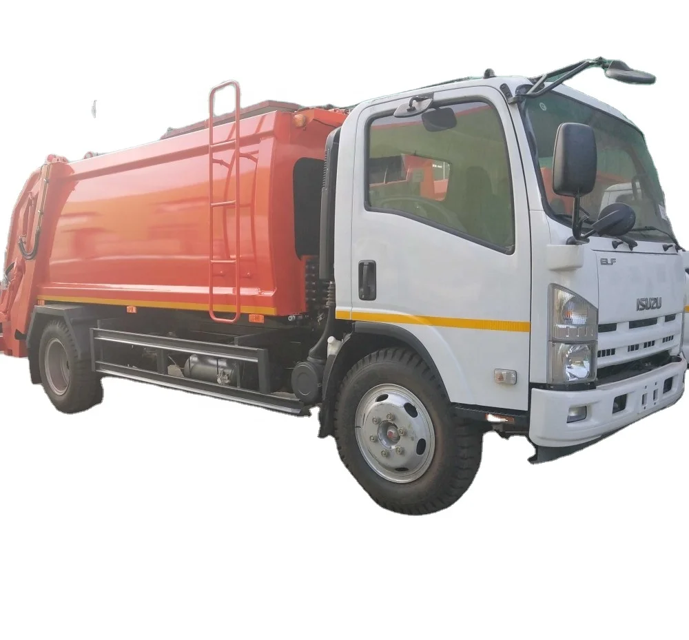 China factory hot sale ISUZU 9 CBM 4x2 Rubbish compression refuse Collector Garbage Compactor Truck  Collect compact Vehicle