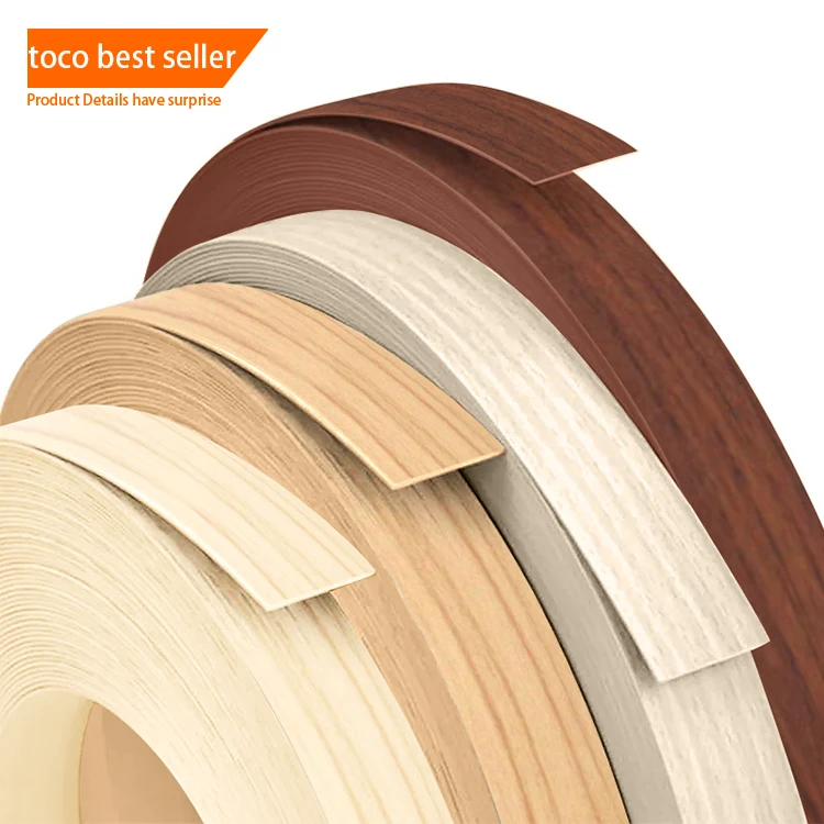 Furniture Abs Edging Tape Plastic Kitchen Cabinet Pvc Acrylic Edge Banding Tape  For Mdf Metal Edge Banding