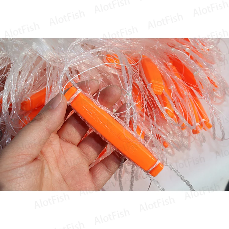Hot Sale Nylon Monofilament 5cmsq Mesh 100M Length 3m Depth Gill Net Single Layer Fishing Gill Net