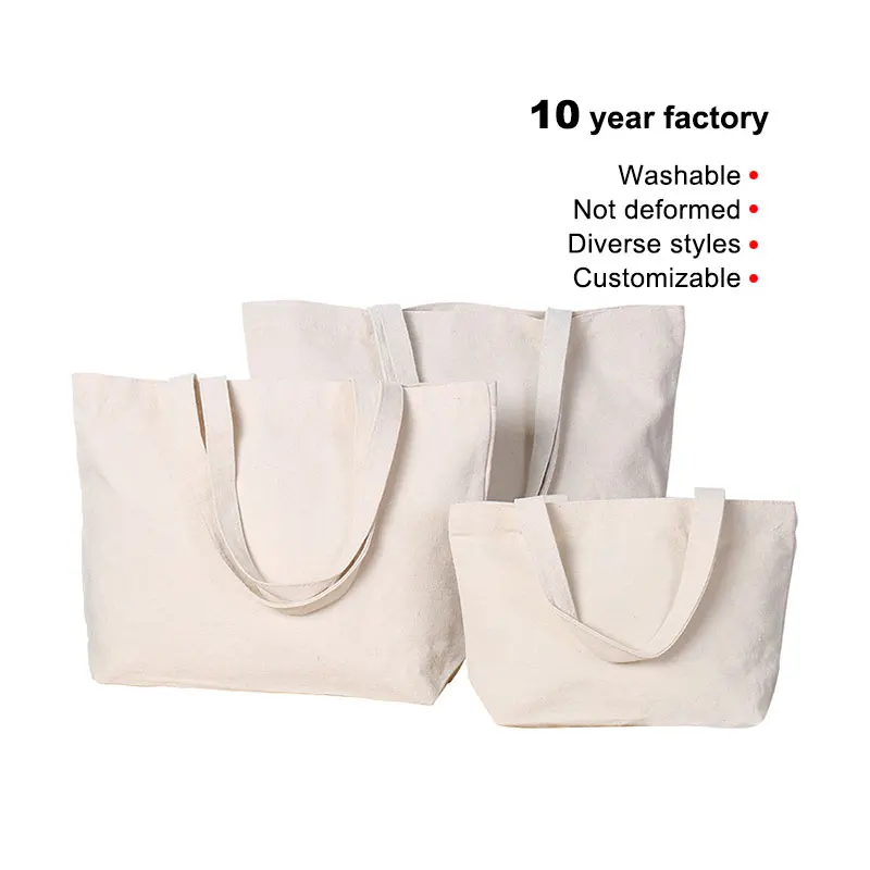 Customized Logo Design Canvas Bags Eco-Friendly Recycling DIY Hand Drawn Advertising Shopping Cotton Portable Tote Canvas Bags