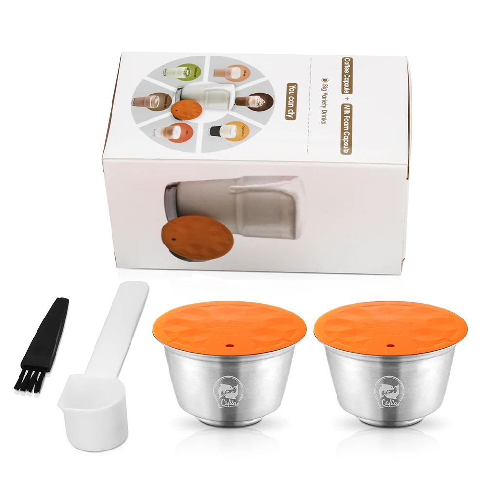  2020 Amazon more crema Высококачественная многоразовая кофейная капсула из нержавеющей стали красивой формы для dolce