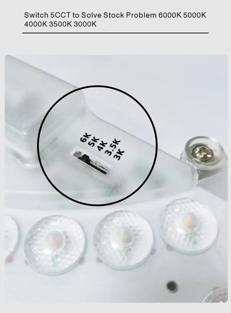 ERP ETL Certificate 12W 18W 24W Ac230v Round Shape Board Energy Saving 5CCT Optional Ceiling Light Panel Light Led Module