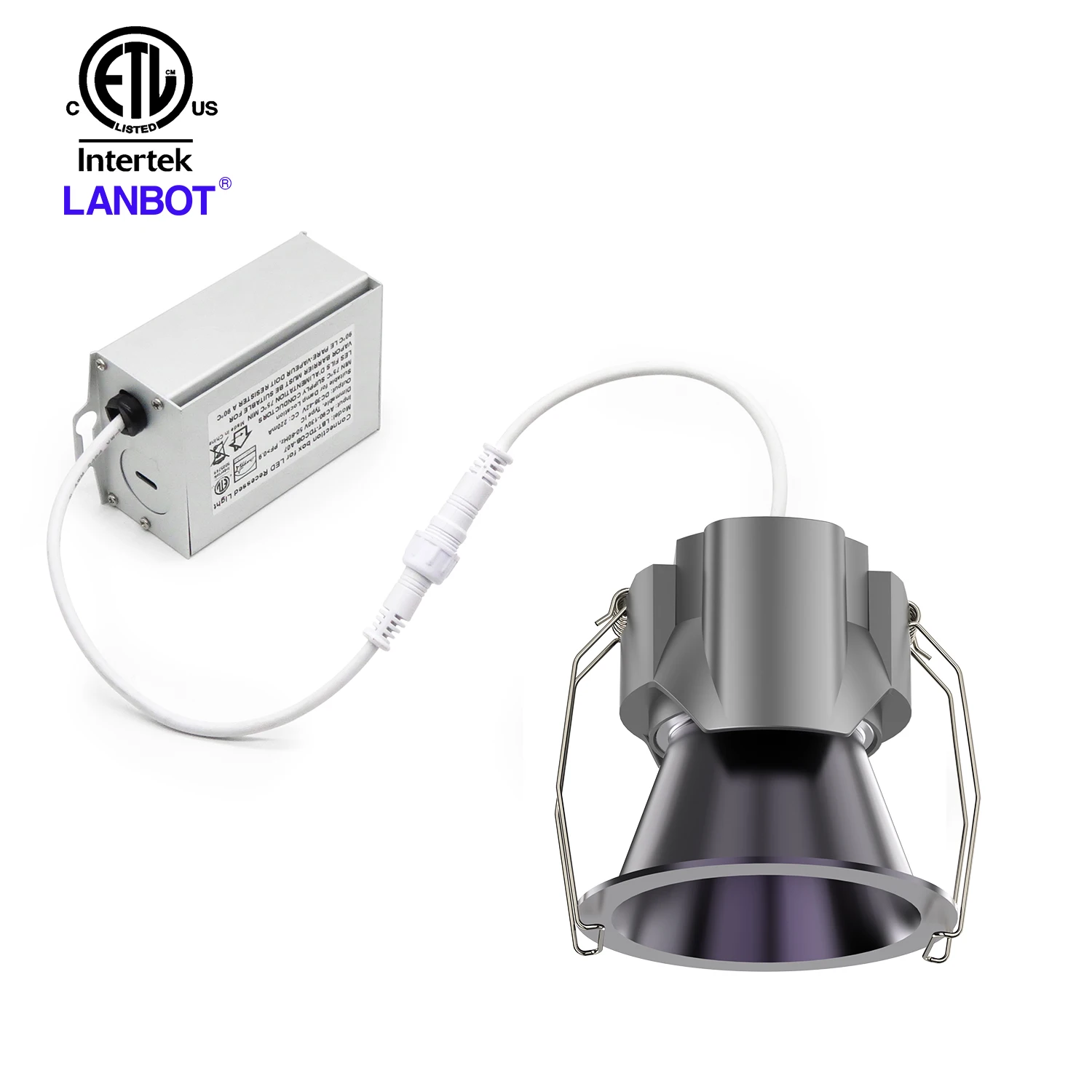 Lanbot ETL водонепроницаемый IP65 для ванной комнаты с регулируемой яркостью светодиодный светильник шарнирный точечный потолок CTC встраиваемый 360 градусов вращающийся Светодиодный