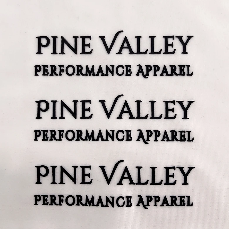 High density printing stickers iron on label 3d silicone heat transfer logo for garment
