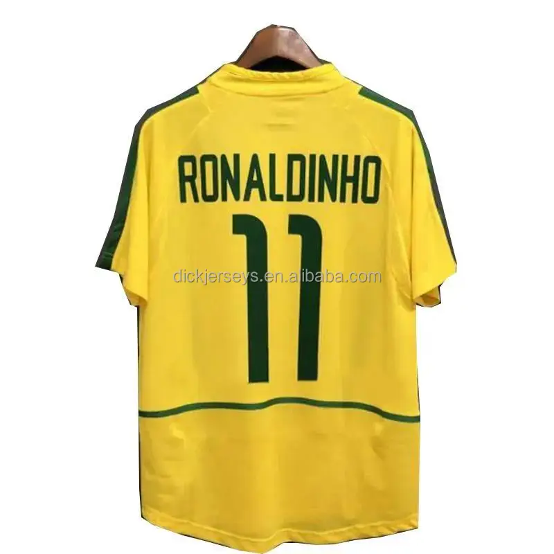 Футбольные майки Brasil Ronaldo 1957 85 88 91 93 94 98 00 02 04 06 12 Ronaldinho KAKA R. CARLOS Camisa De Futebol Brazils