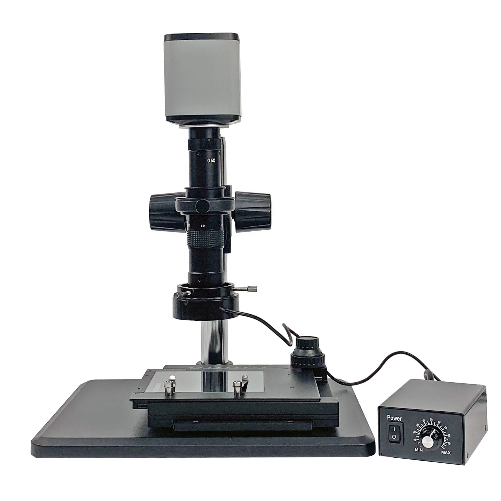 ZMZ45-B3M5 0.7X-4.5X Industrial Inspection Video Zoom Microscope with Illuminator and Camera