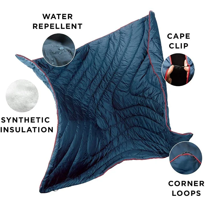 Wholesale New Design Outdoor Hiking Blanket Camping Blanket Puffy Recycled Down Puffy Blanket With Custom Logo No Minimum