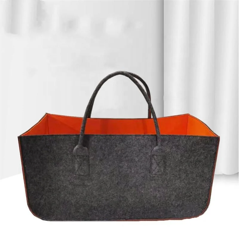 
Fashion felt carry bag Logo custom shopping tote leisure felt fabric bag Factory Wholesale wenzhou felt bag 