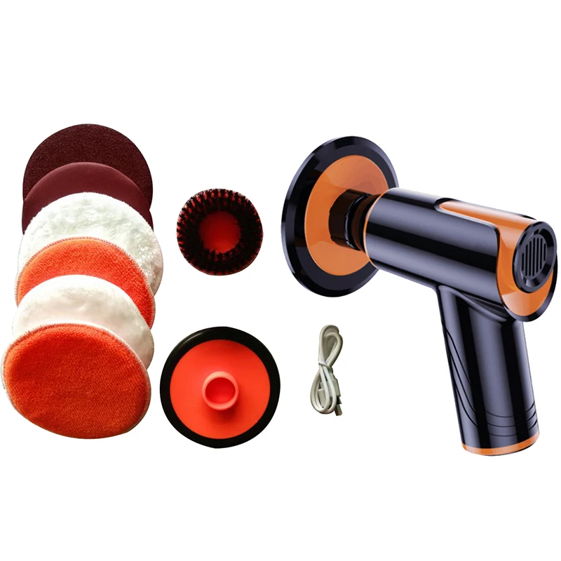 3.7V USB Rechargeable Car Buffer Polisher Multifunction kit Auto Repair Tools