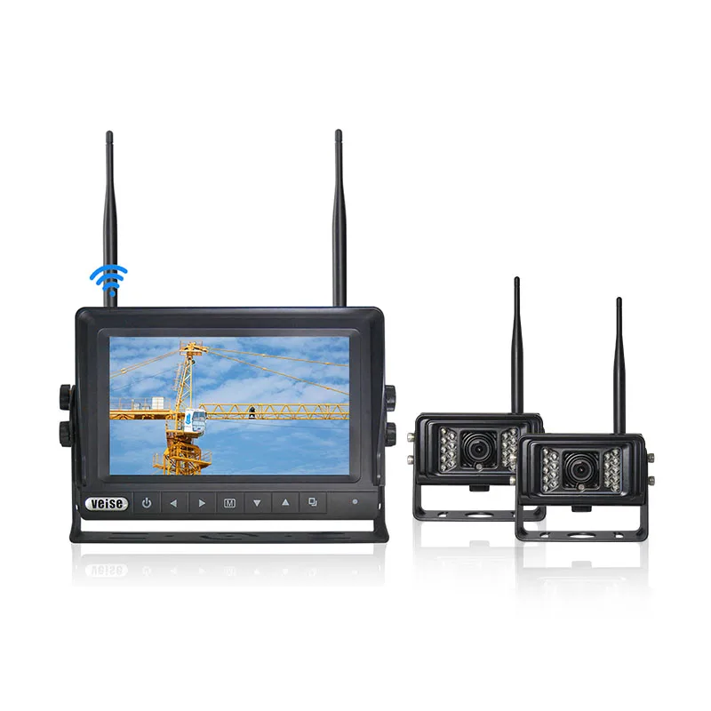 Waterproof Wireless Car HD Backup Rearview LCD Monitor System For Crane Trailer Rv