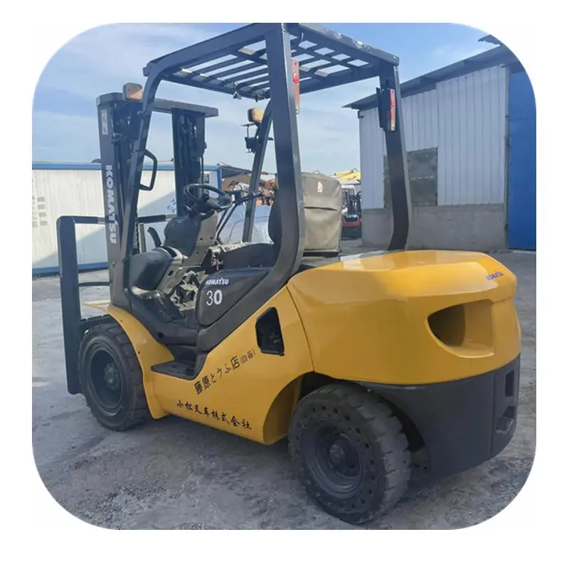95% Новый высокопроизводительный погрузчик komatsu30 3-тонный Подержанный вилочный оригинальная японская строительная машина