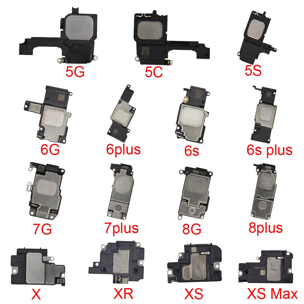 Лучшая цена громкоговоритель для iPhone 5 5C 5S 6 6S 7 8 PLUS X XR XS MAX громкоговоритель звонка внутренний зуммер гибкий кабель Замена