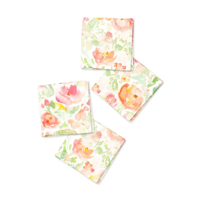 Small moq good quality custom design 100% cotton printed napkin