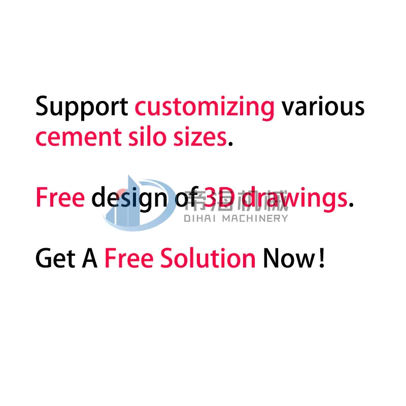 Di Hai Machinery 50 100 Ton 200 Ton Vertical Bulk Cement Storage Silo For Sale China Portable Portland Cement Silo Suppliers