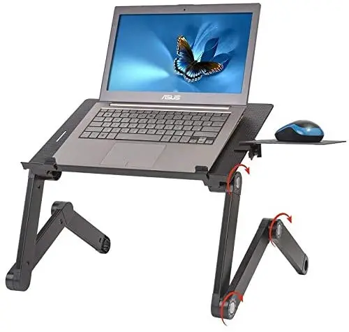 Модная модель, лучшие столы с регулируемой высотой, охлаждающий столик для ноутбука с ковриком для мыши и вентиляторами охлаждения