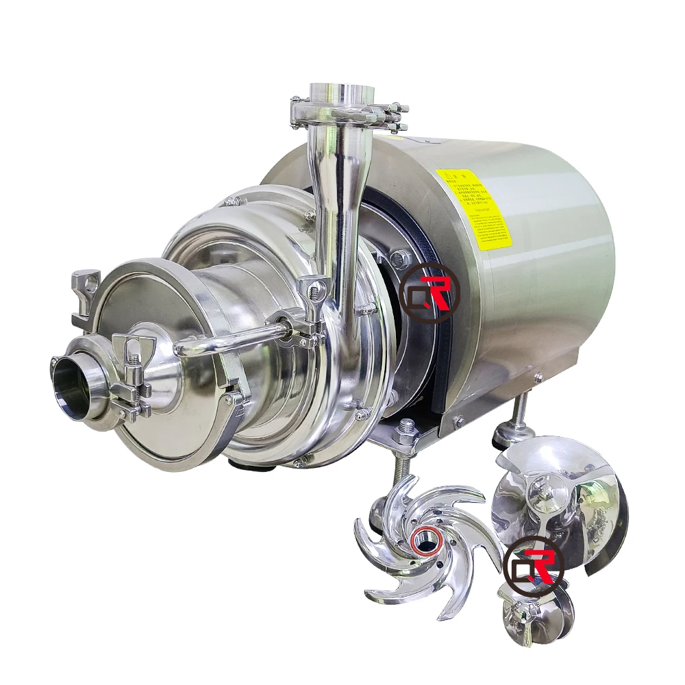 stainless steel mechanical seal sanitary SS316L cip sanitary self-sucking beer pump