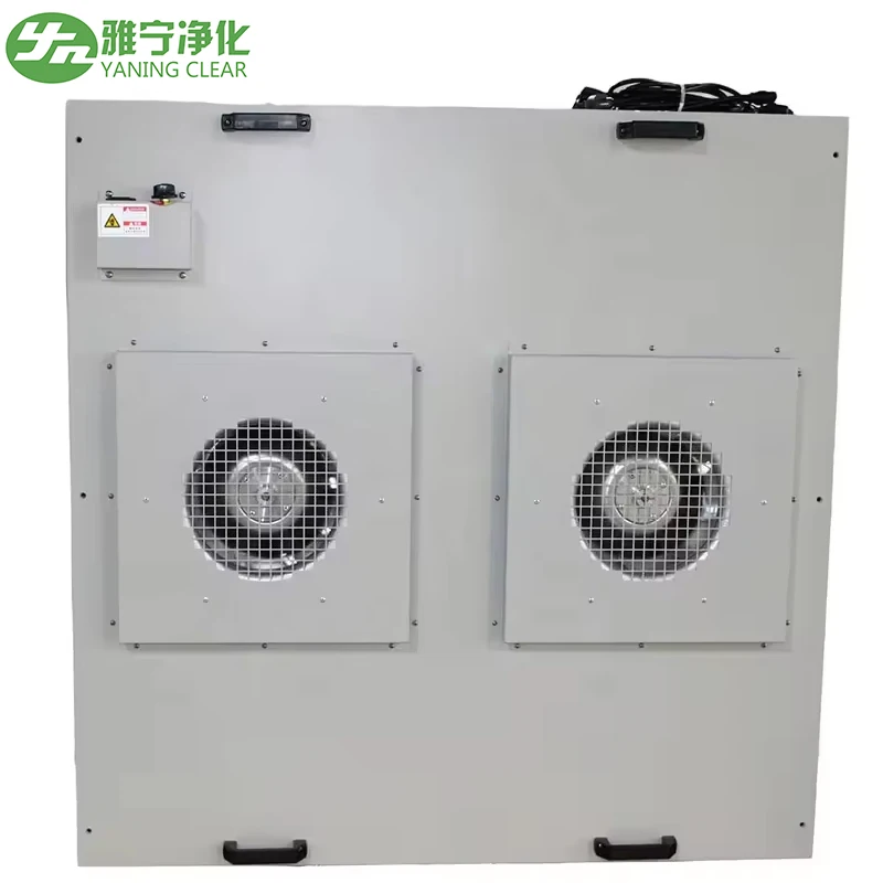 YANING 99.999% Laminar Flow Hood H14 Double Fan Hepa FFU Fan Filter Unit for Clean Room